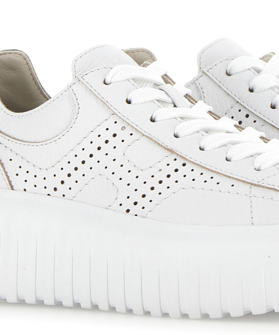 Hogan Low-Top Sneakers With Ridged Platform Sole