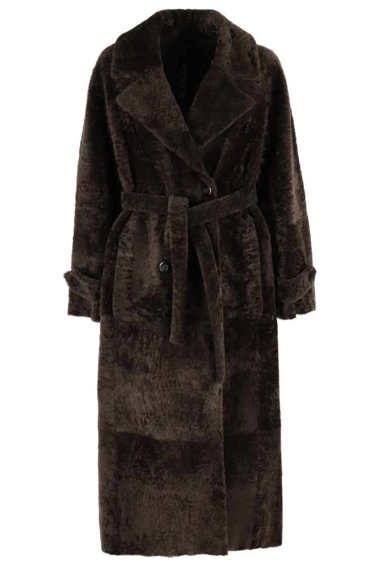 Blancha Light Astrakhan Merino Trench Coat
