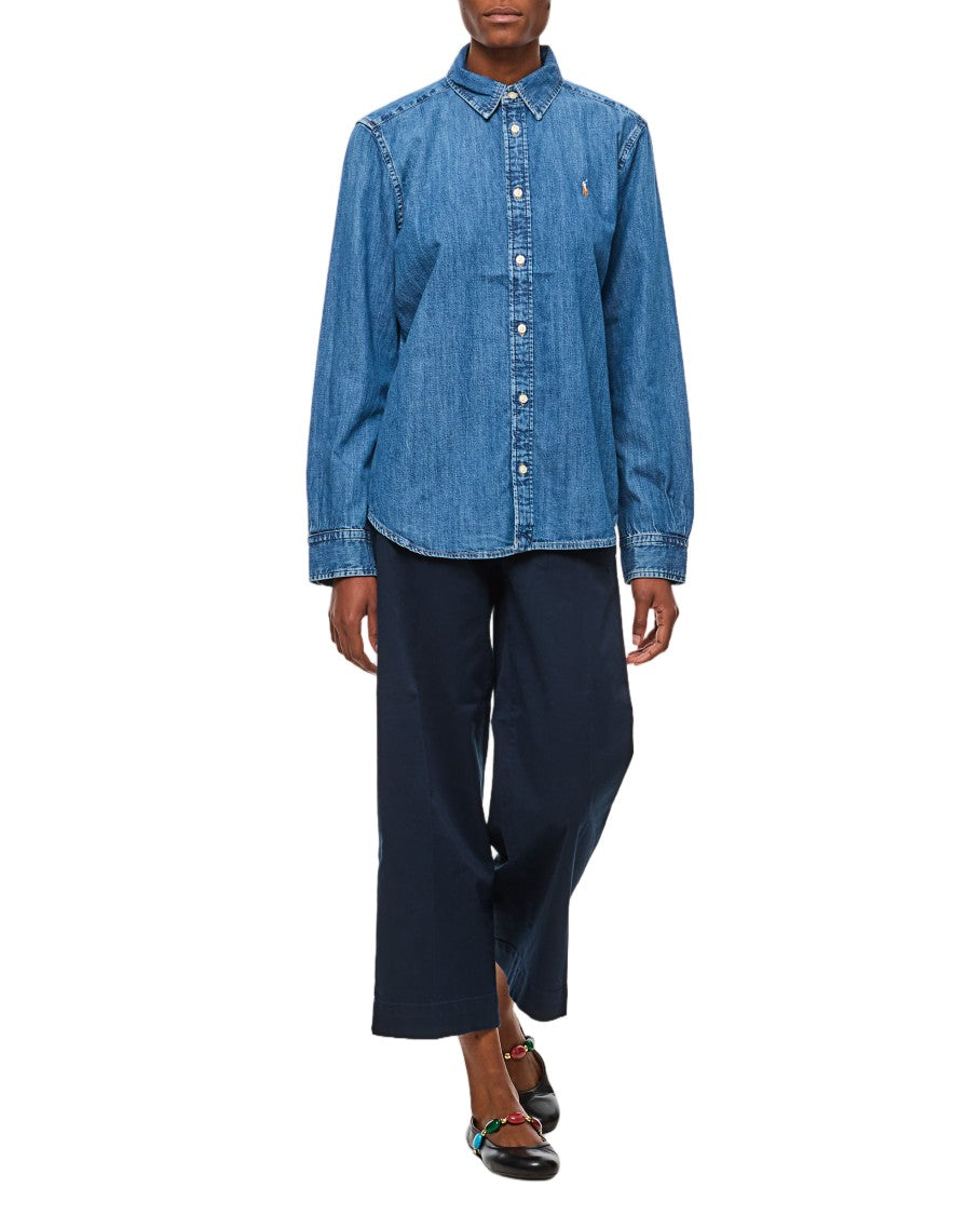 Polo Ralph Lauren Denim Long-Sleeve Shirt With Classic Button Placket