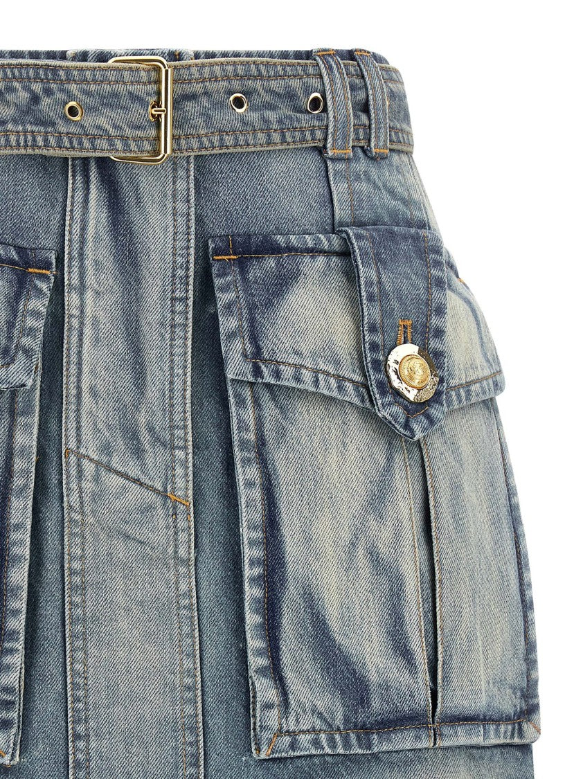 Balmain Cargo Pocket Skirt