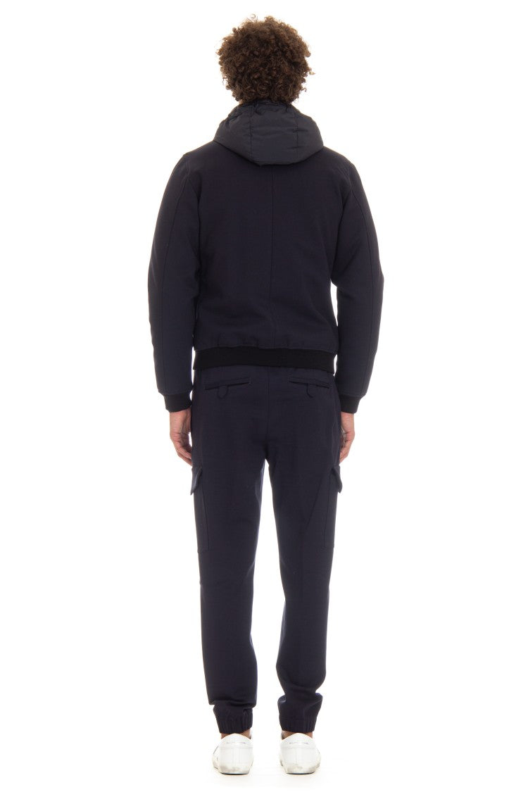 Moorer Active Jersey Viscose Bomber Down Jacket