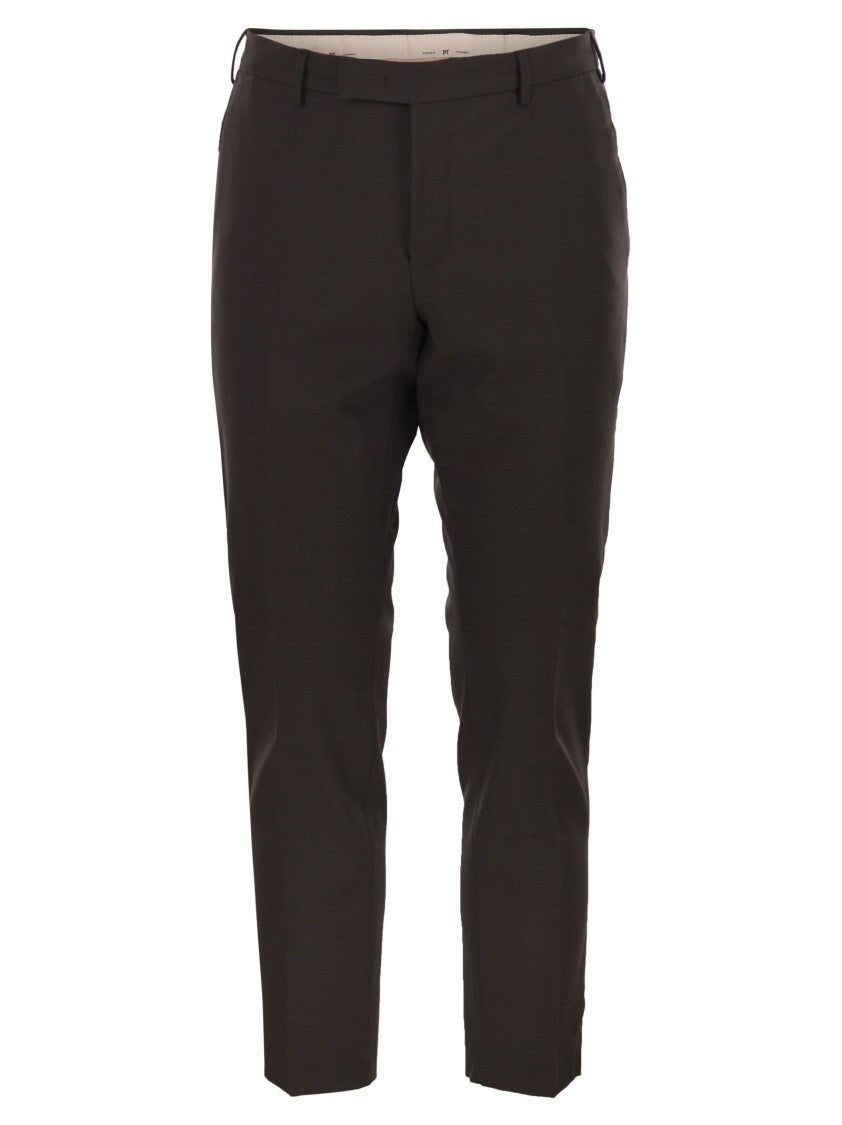 Pt Torino Dieci - Stretch Virgin Wool Trousers