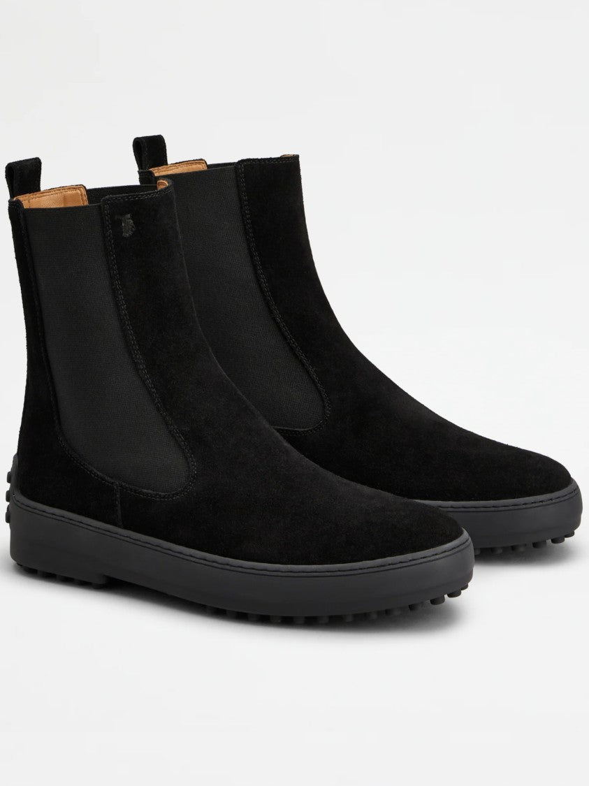 Tod's Winter Gommini Suede Ankle Boots