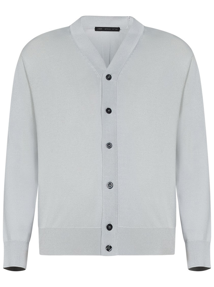 Low Brand V-Neck Cardigan With Intricate Intarsia Detail