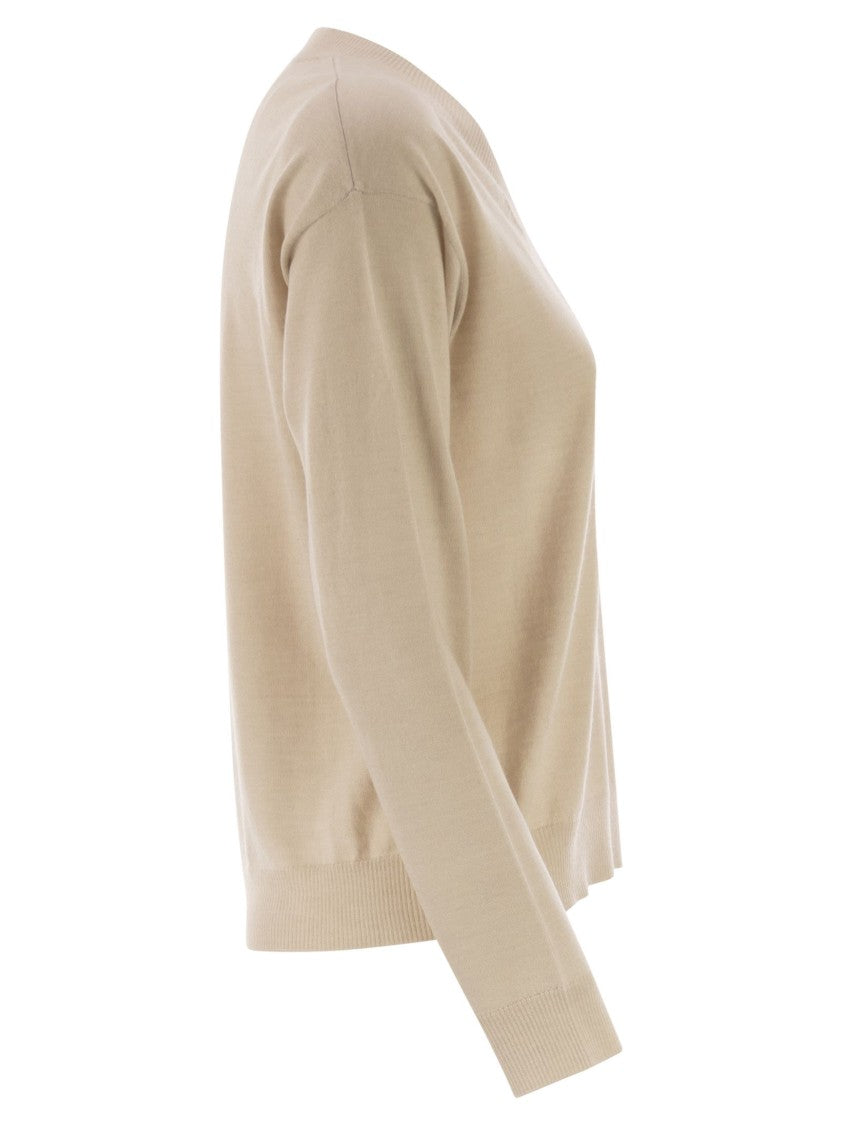 Max Mara Fiocchi - V-Neck Jumper In Wool And Cashmere