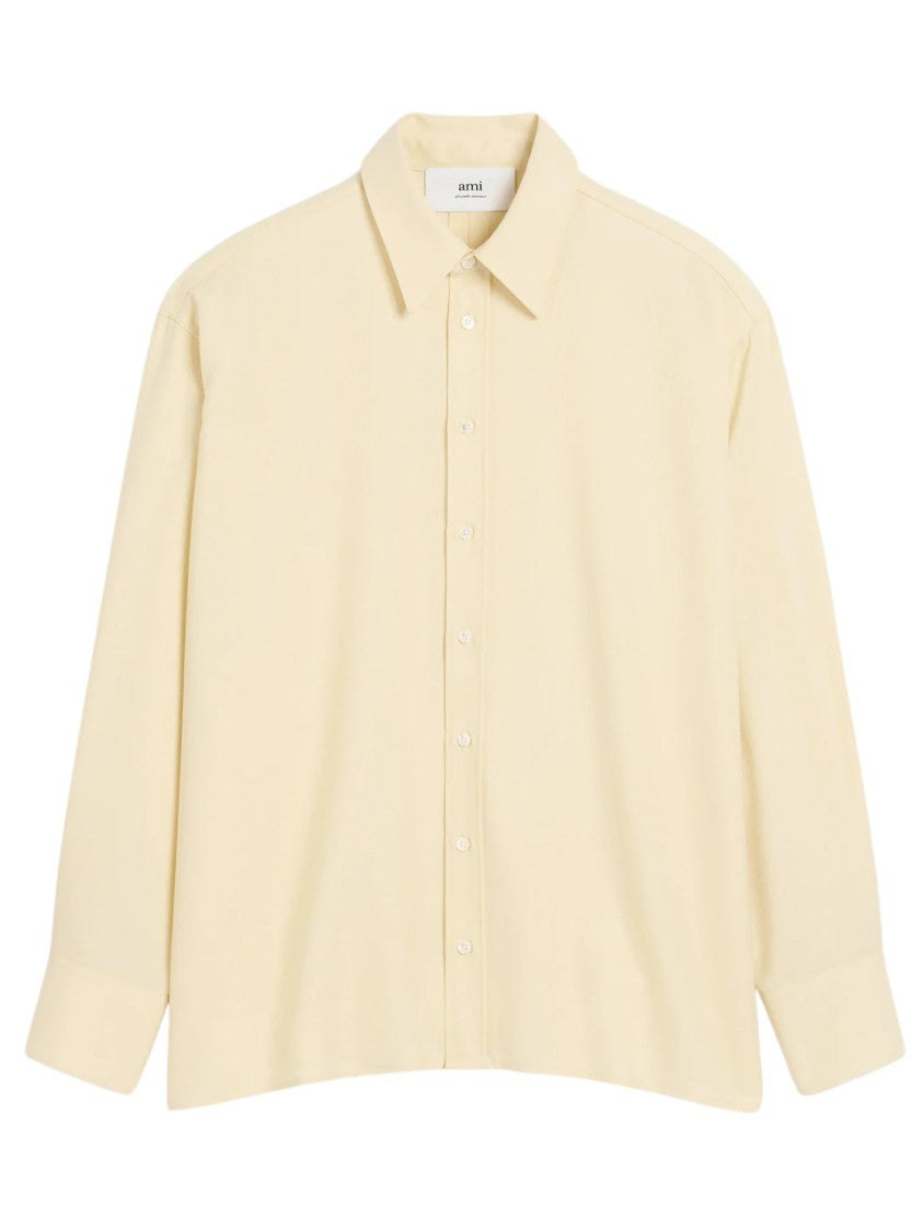 Ami Butter-Colored Loose-Fitting Shirt