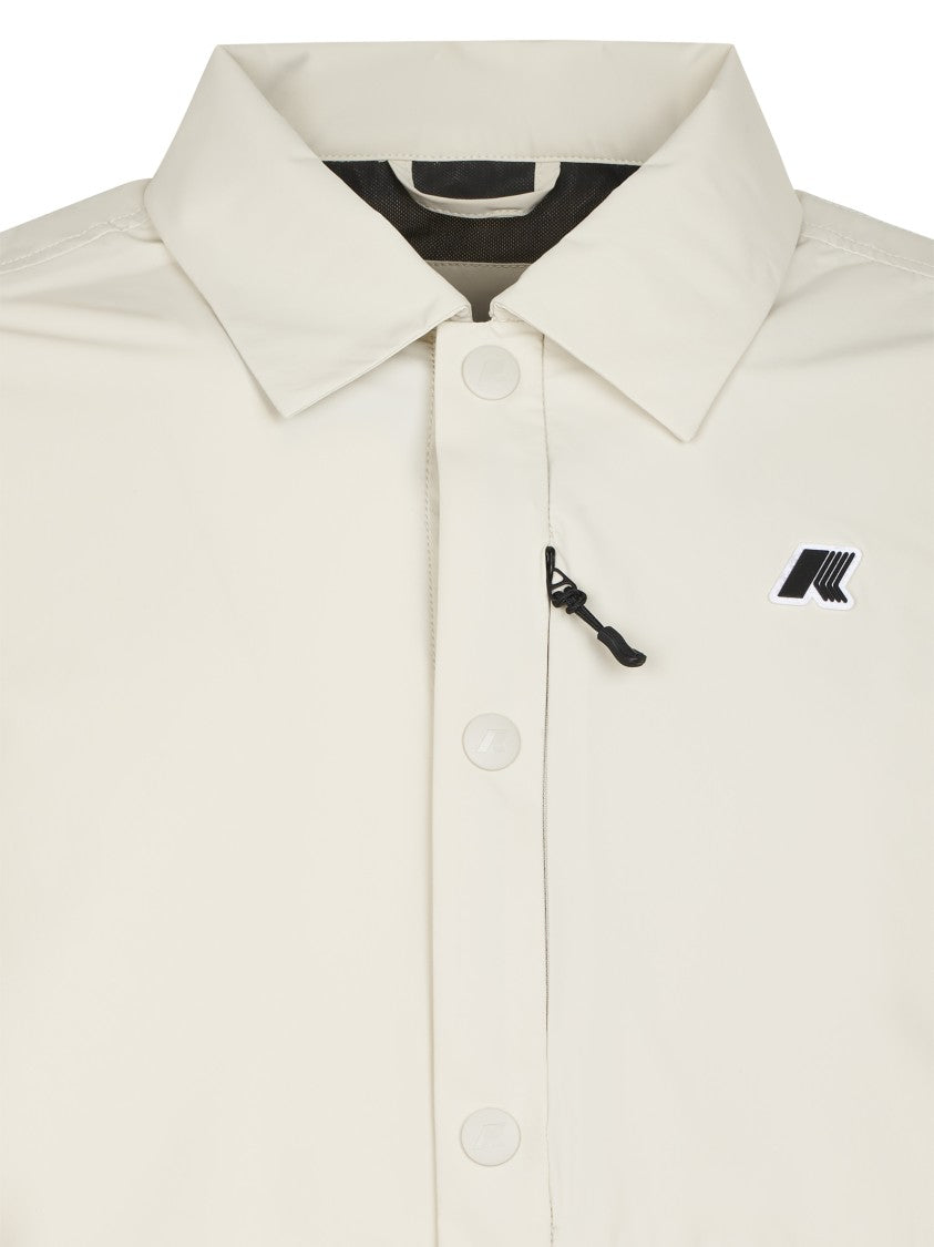 K-Way Button-Up Jacket With Layered Flap