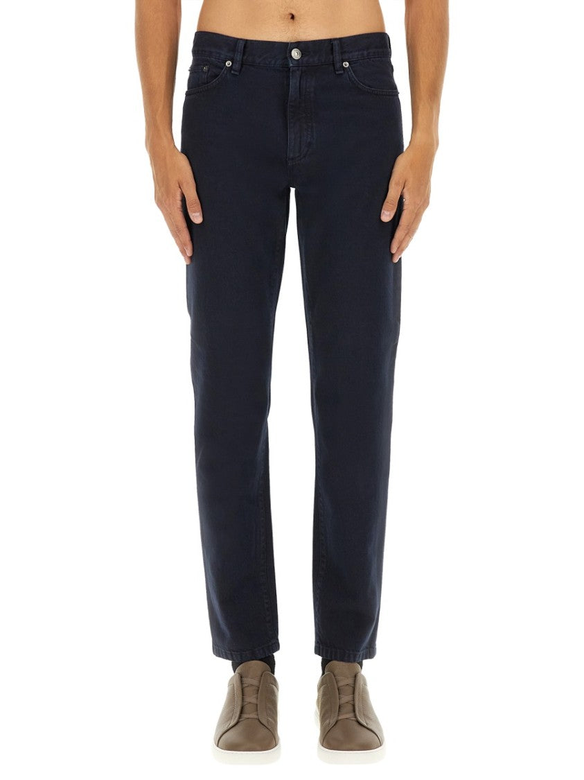 Zegna Classic Straight-Leg Denim Pants