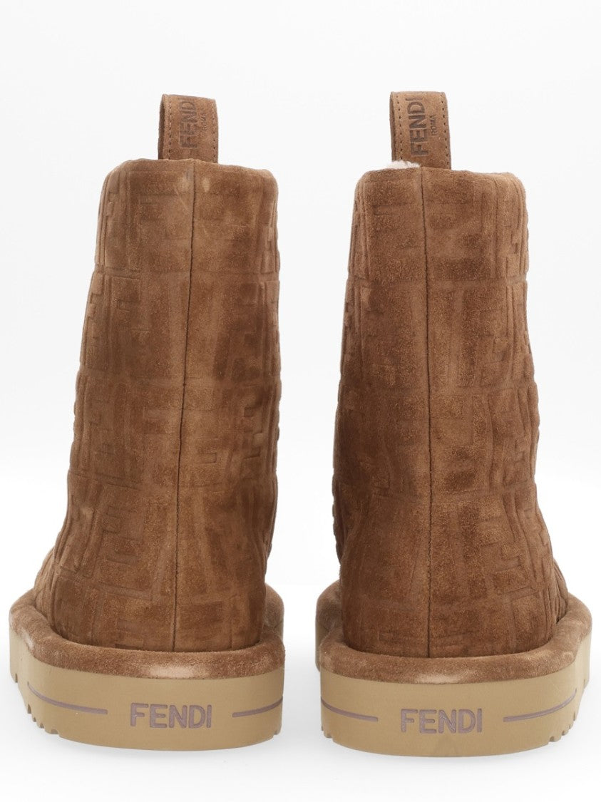Fendi Suede Apres Chic Monogram Boots