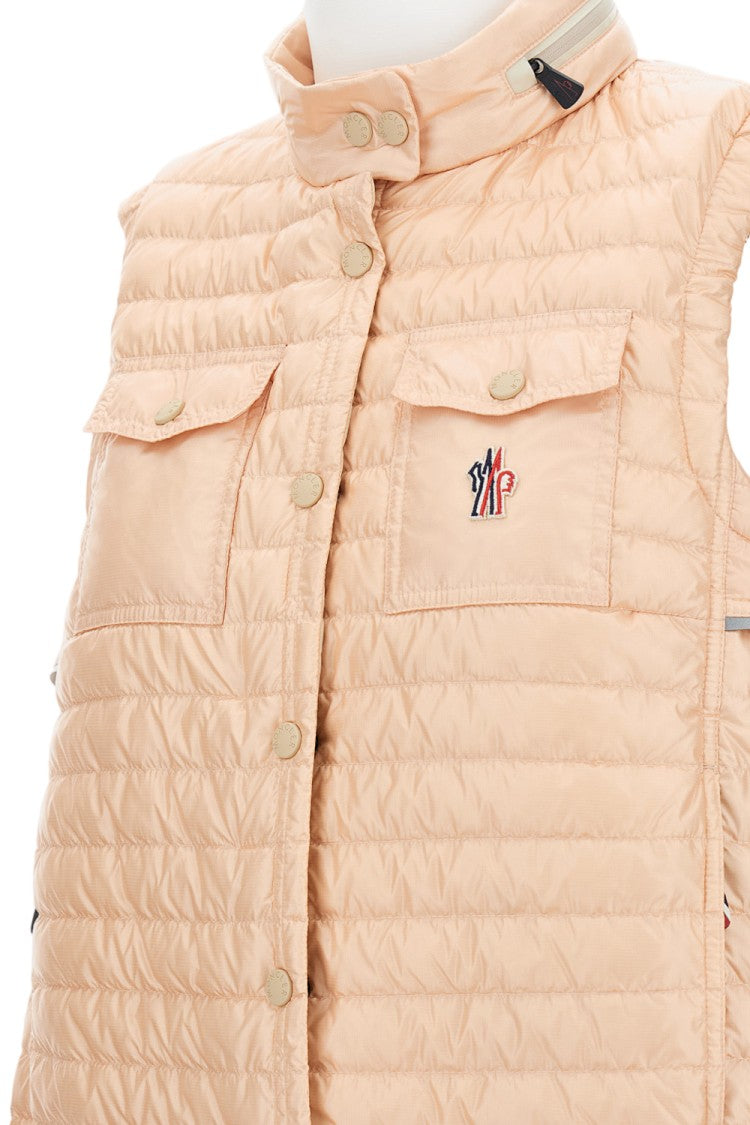 Moncler Grenoble Quilted Waterproof Waistcoat With Patch Pockets