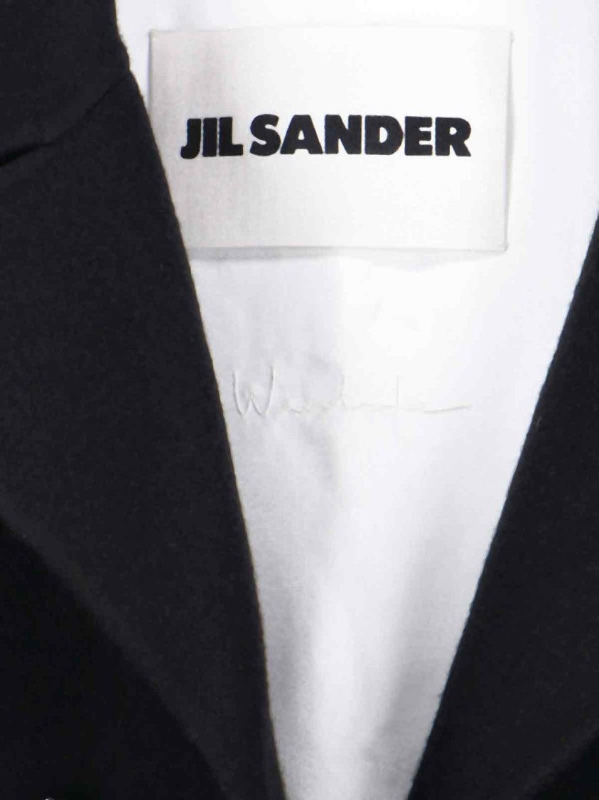 Jil Sander "Judy" Polka Dot Scarf – Navy