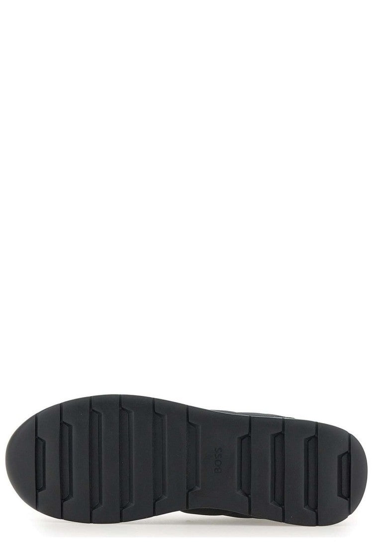 Boss Streamlined Black Sneakers With Contemporary Silhouette