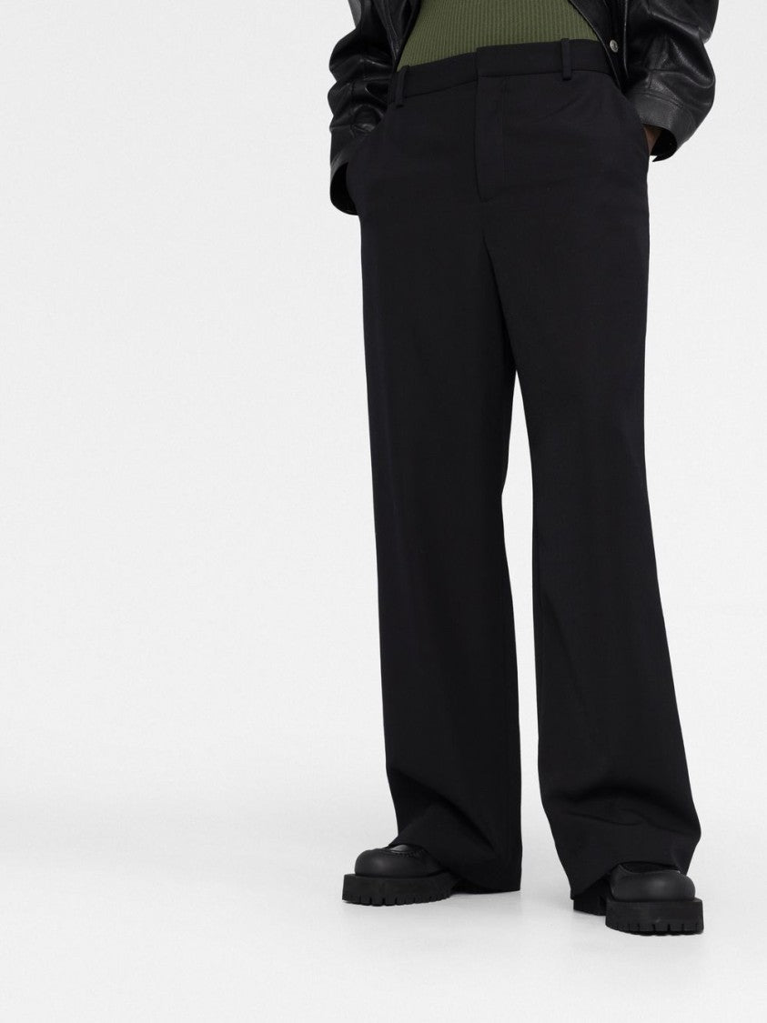Balmain Mid-Rise Wide-Leg Trousers