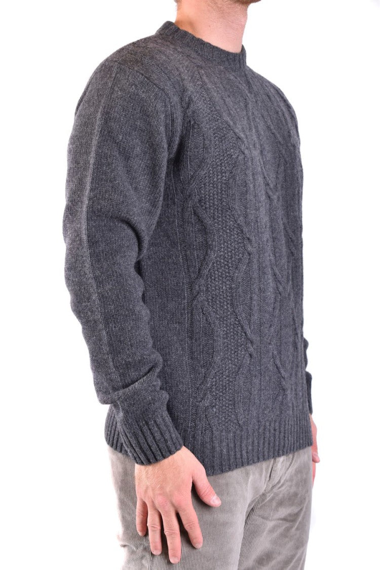 Peuterey Multicolor Cable Knit Sweater Ribbed Finish