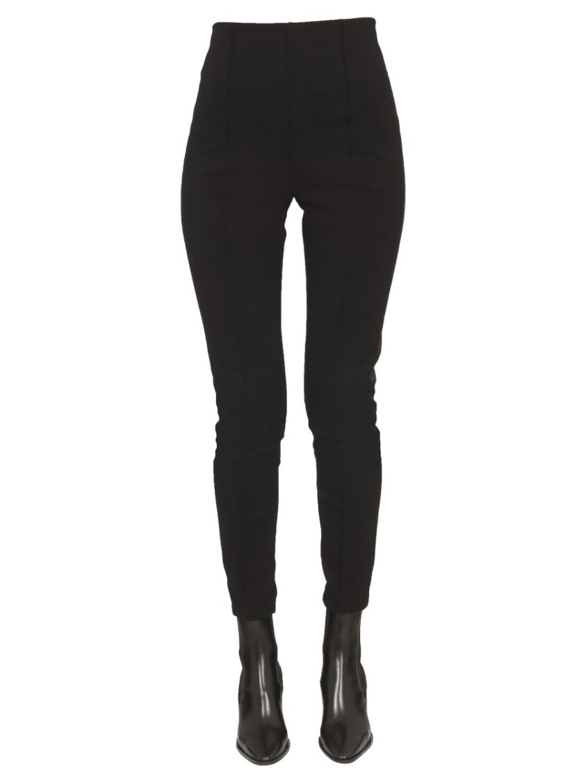 Max Mara Satin-Finish Nylon Pants With Side Zipper Closure