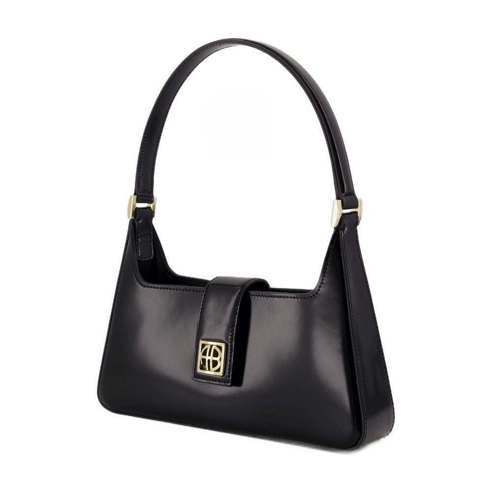 Anine Bing Lou Shoulder Bag - Leather - Black