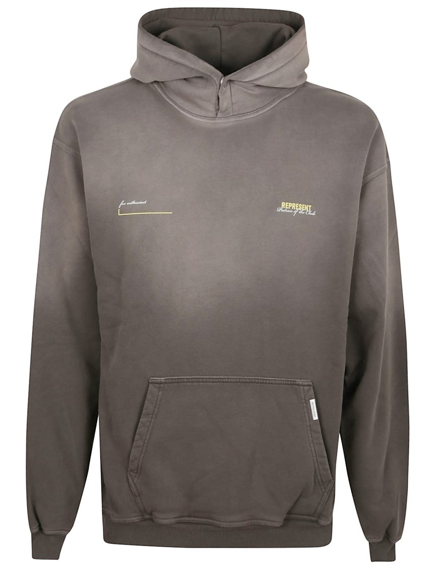 Represent Relaxed-Fit Cotton Sweatshirt With Graphic Detailing