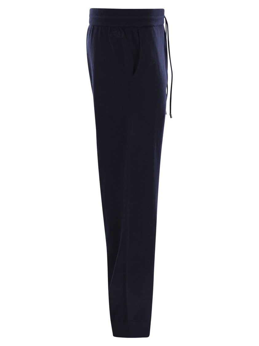 Mc2 Saint Barth Merino Wool Knitted Trousers