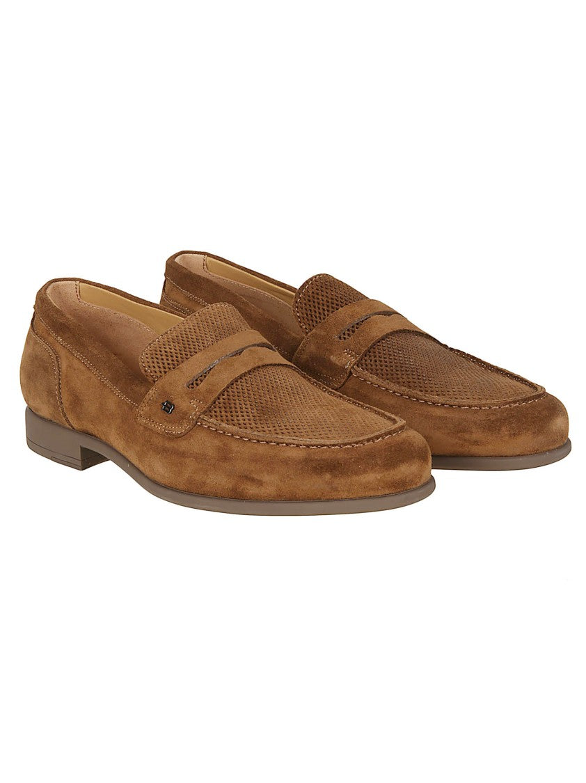 Baldinini Brown Suede Loafers