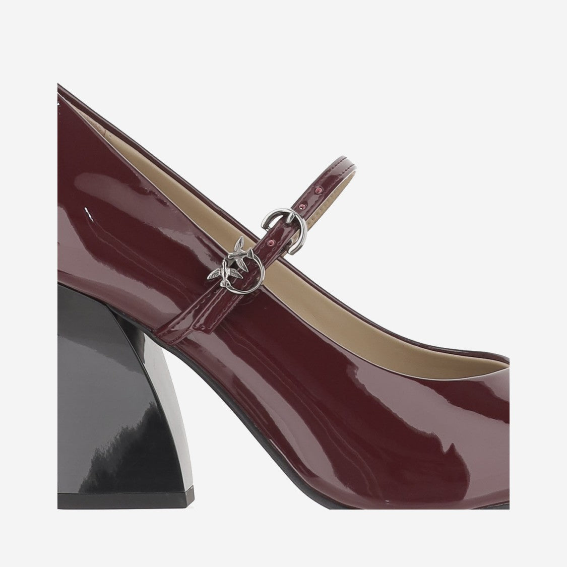 Pinko Pointed Toe Shiny Leather Pumps