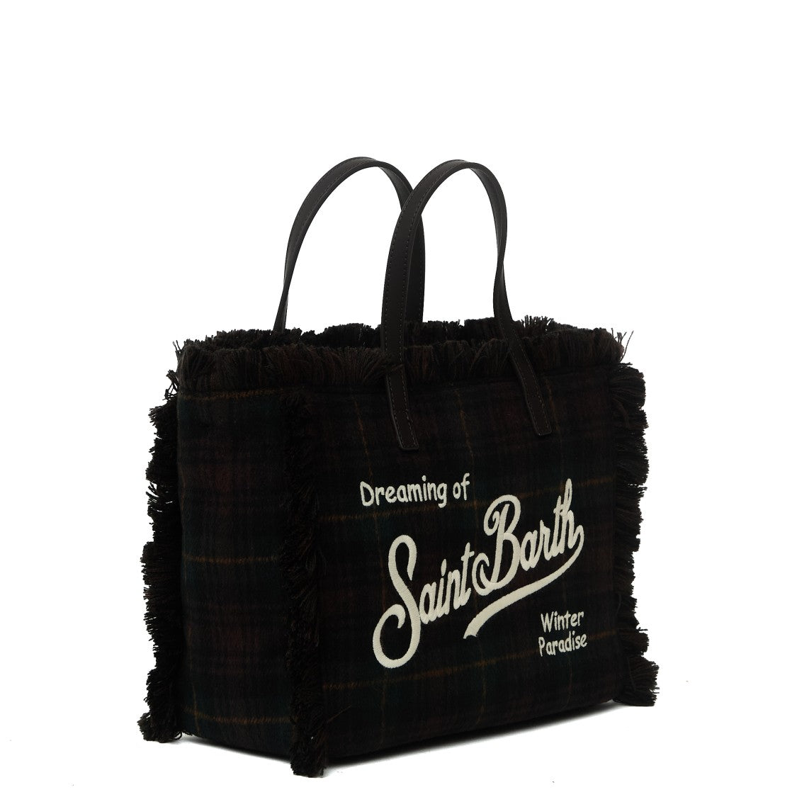 Mc2 Saint Barth Colette Tartan Wool-Blend Handbag