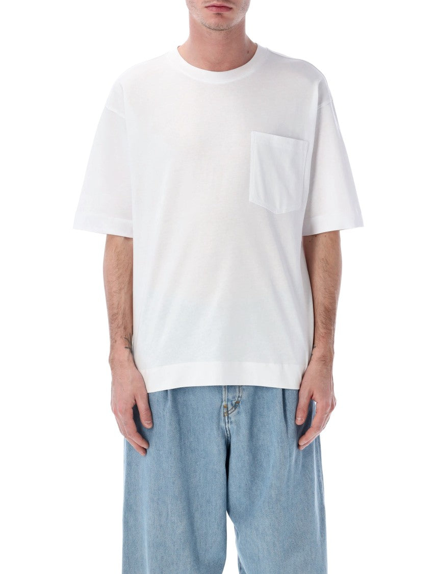 Dries Van Noten Relaxed Fit Crew Neck T-Shirt With Chest Pocket Detail