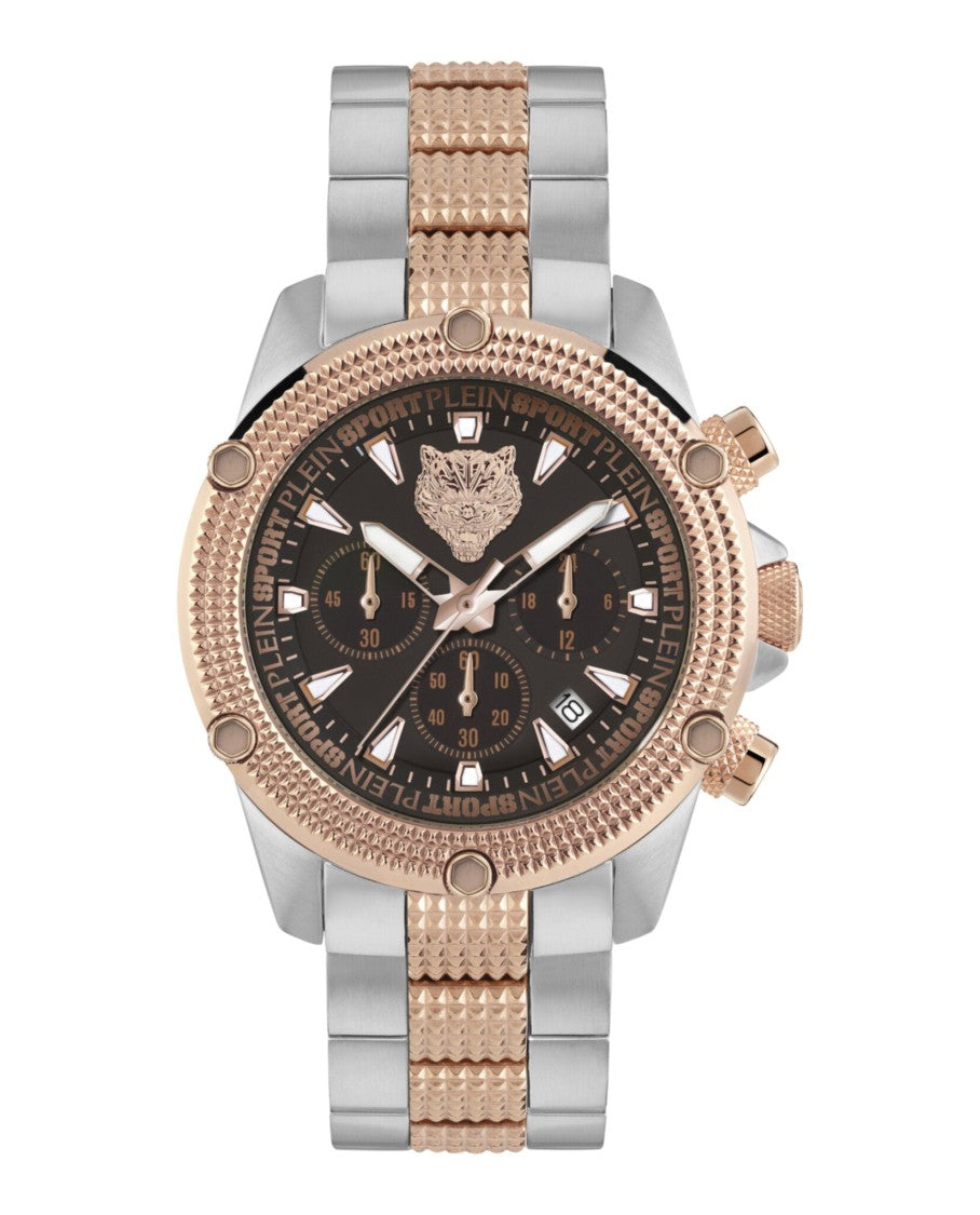 Plein Sport Hurricane Chronograph Watch With Two-Tone Case