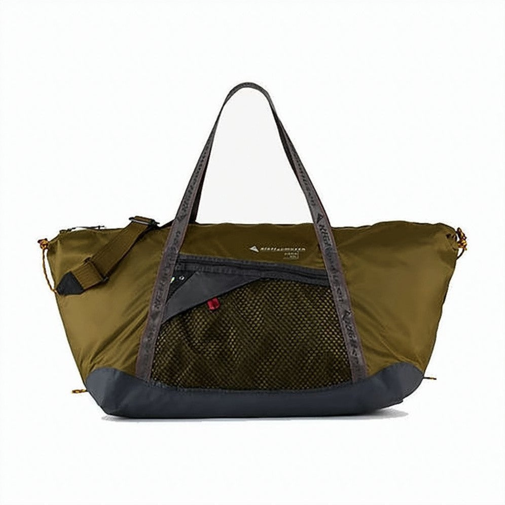 Klattermusen Spacious Brown Polyamide Shoulder Bag With Adjustable Strap