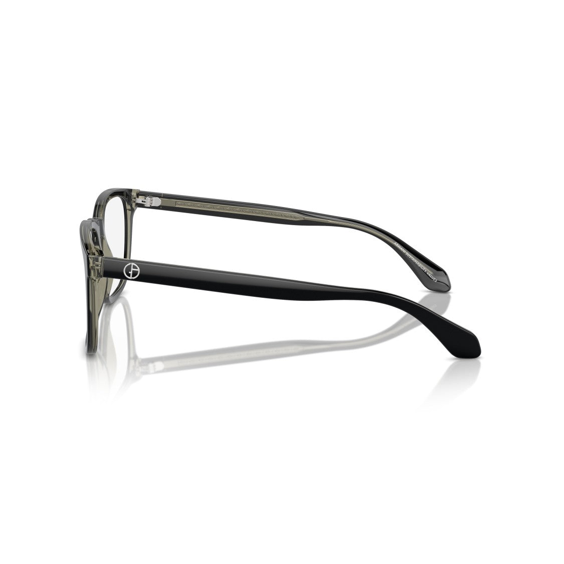 Giorgio Armani 0Ar7255 Rectangular Acetate Eyeglasses With Translucent Arms