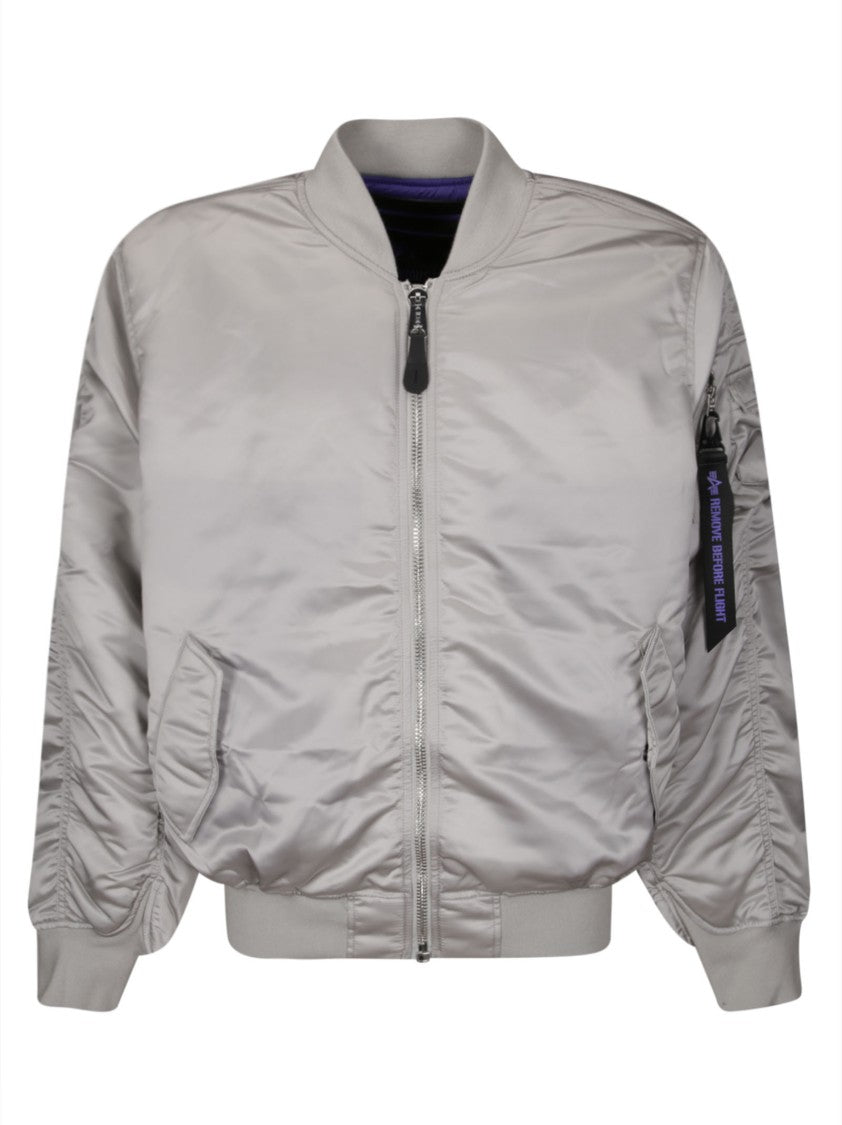 Alpha Industries Bomber Jacket With Zip Front Closure