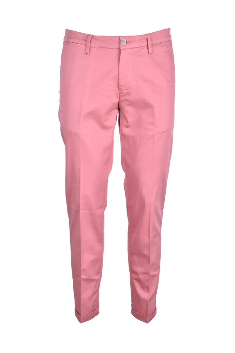 Re-Hash Tailored Pink Lyocell Cotton Stretch Trousers