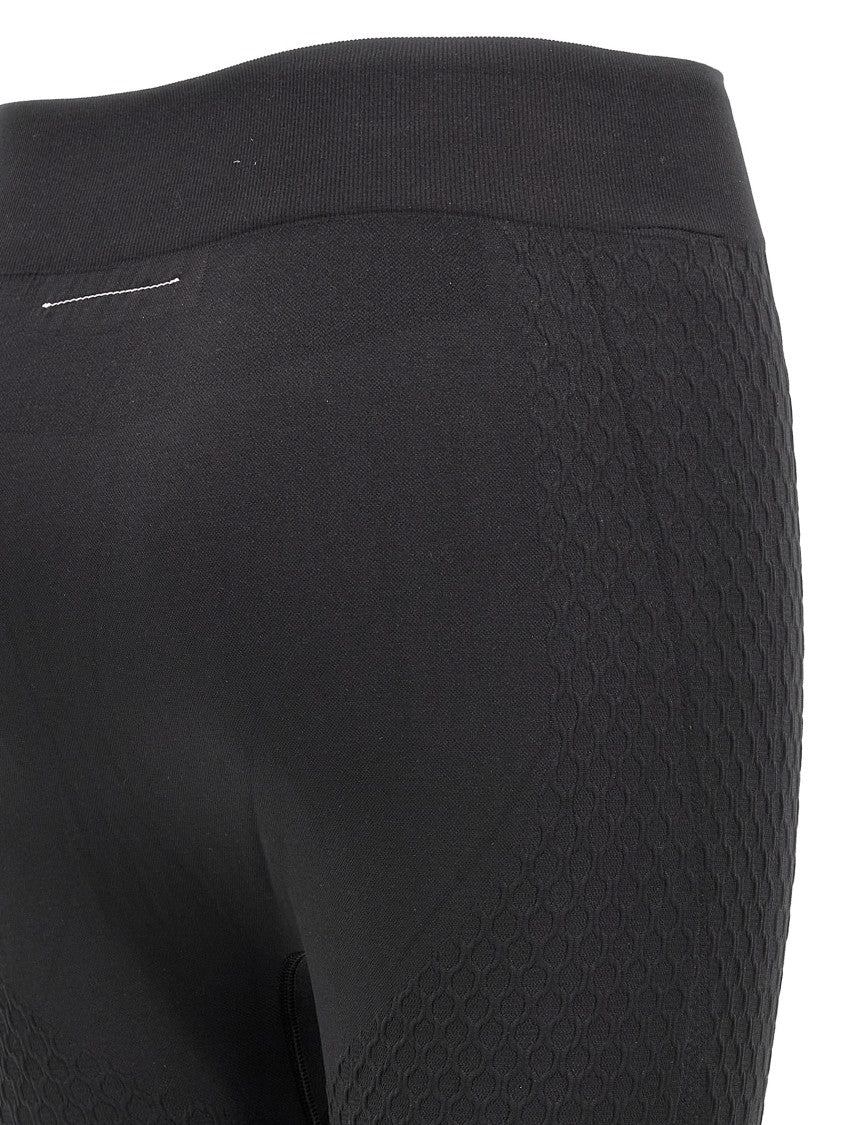 Mm6 By Maison Margiela High-Waisted Stretch Tech Fabric Leggings