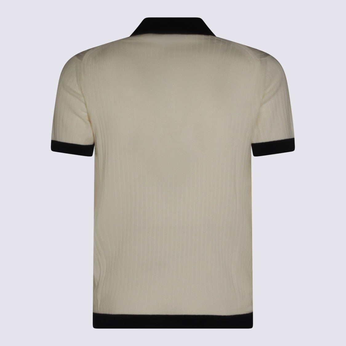 Malo Ribbed Texture Polo Shirt With Contrasting Accents