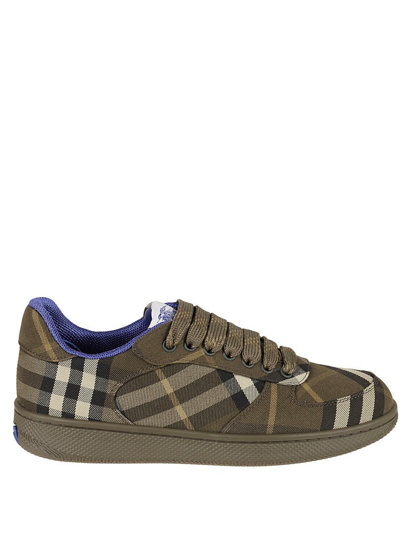 Burberry Check Pattern Sneakers