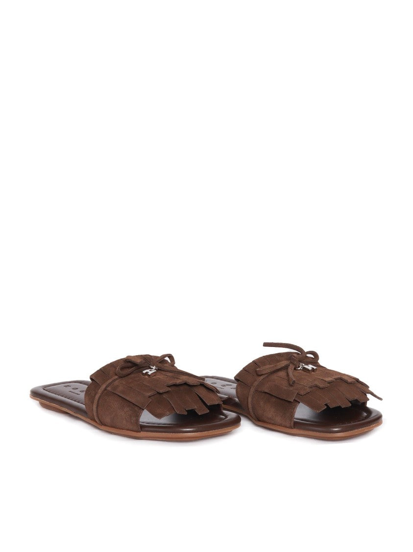 Hogan H685 Fringe Sandal
