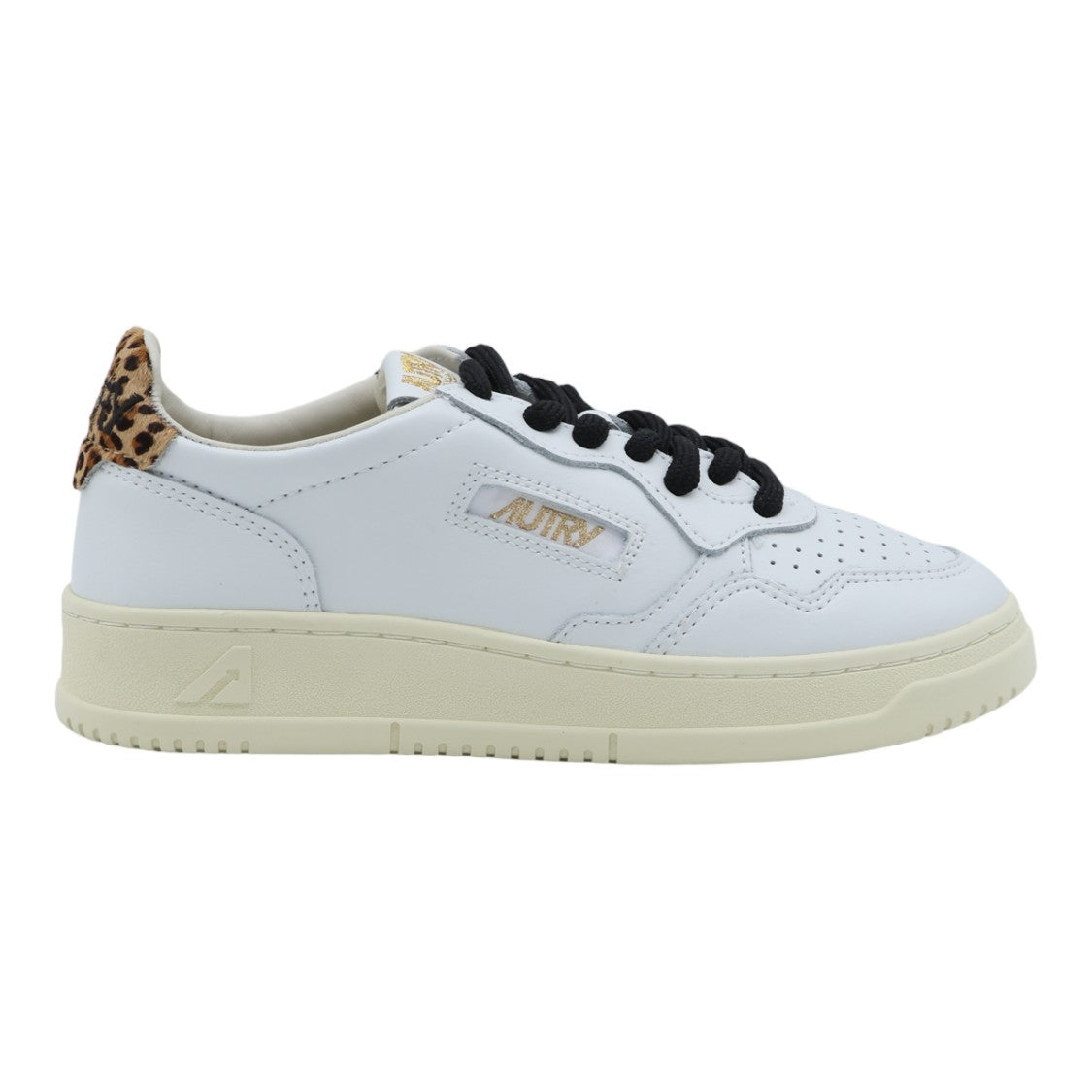 Autry Classic Low-Top Sneakers With Leopard Print Accents