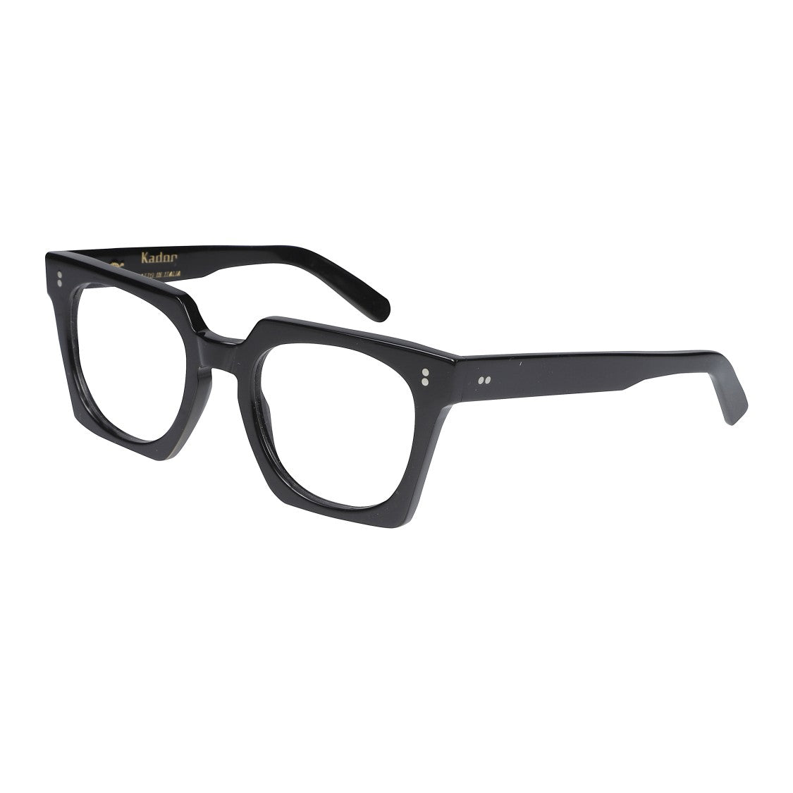 Kador Maya Oversized Square Frame Eyeglasses With Glossy Black Finish