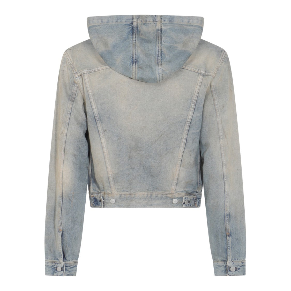 Acne Studios Faded Denim Jacket With Hood