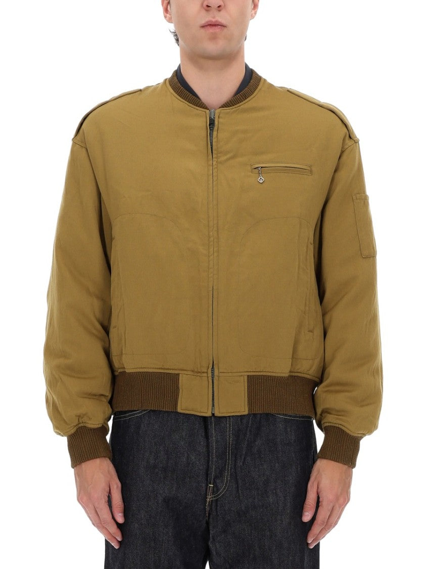 Visvim Grey Wool-Blend Gunner Down Jacket