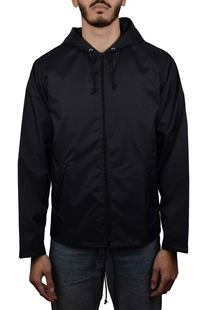 Comme Des Garçons Waterproof Nylon Jacket With Drawstring Hood