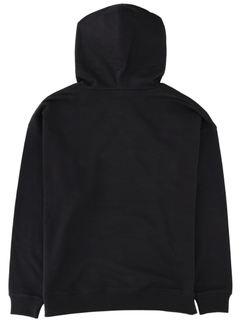Y-3 Black Logo Cotton Hoodie