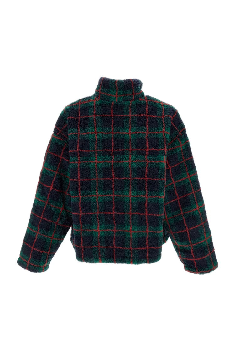 Found Plaid Quarter Zip Fleece Pullover