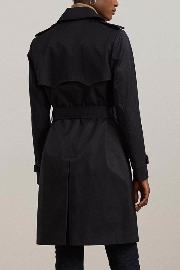 Lauren Ralph Lauren Navy Blue Double Breasted Lined Coat