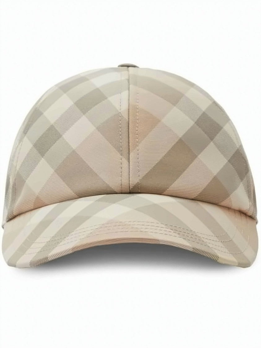 Burberry Burberry Checkered Baseball Cap With Curved Brim