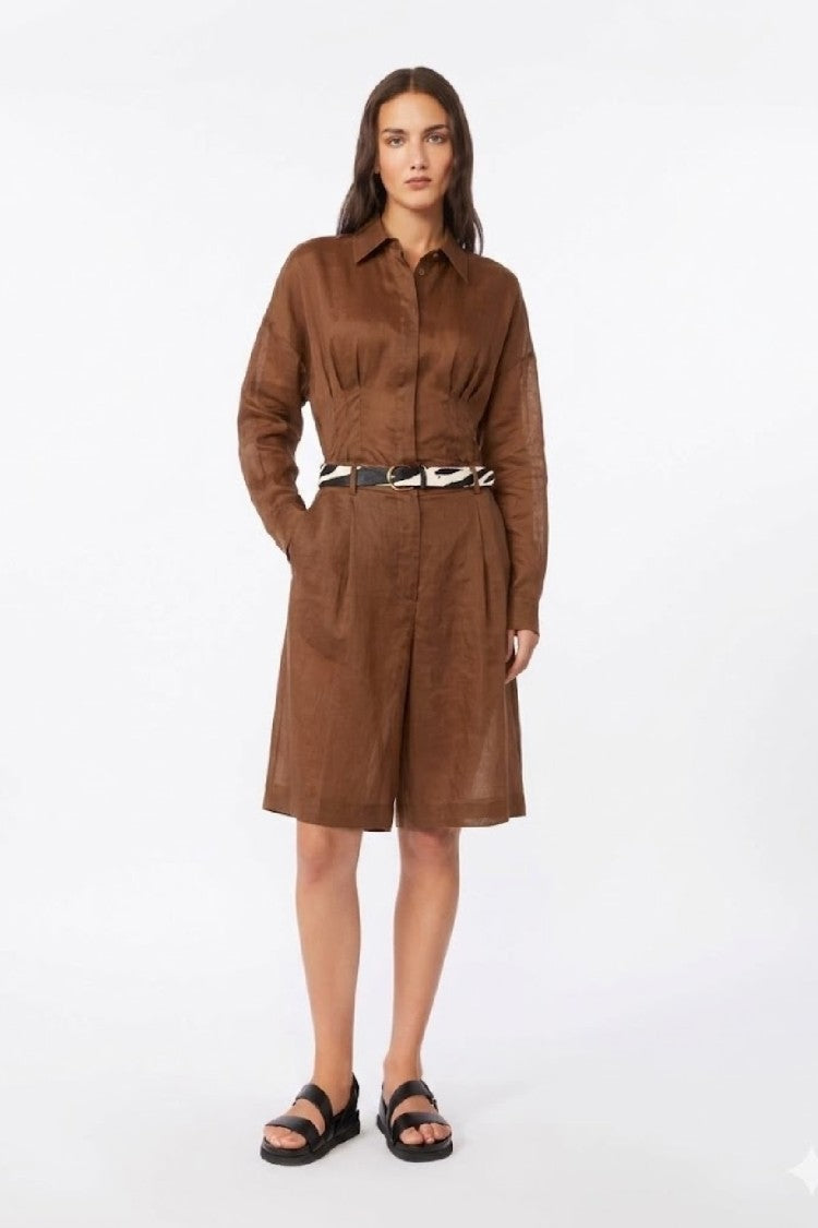 Max Mara Tailored High-Waist Shorts With Pleats And Pockets