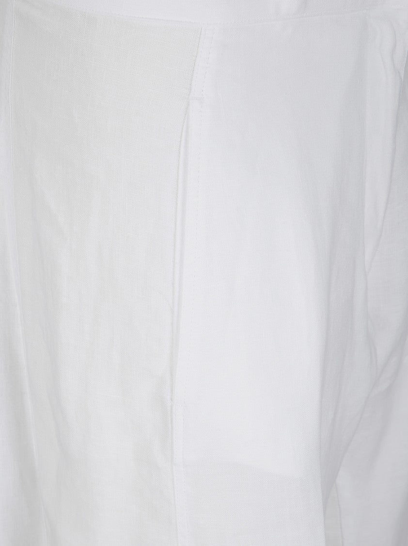 Stefano Mortari High-Waisted Linen Trousers