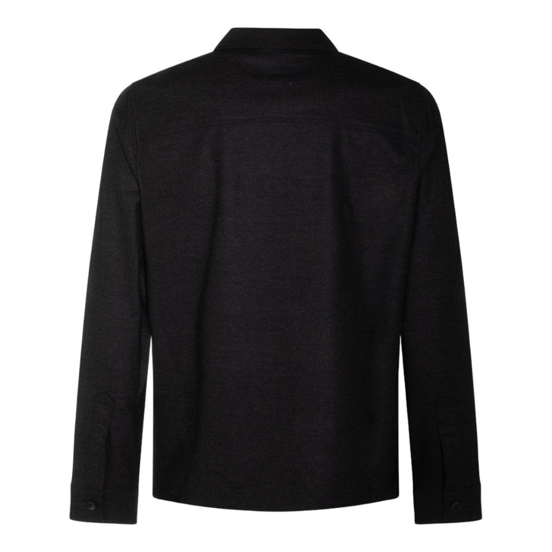 Marco Pescarolo Minimalist Black Jacket With Front Zipper
