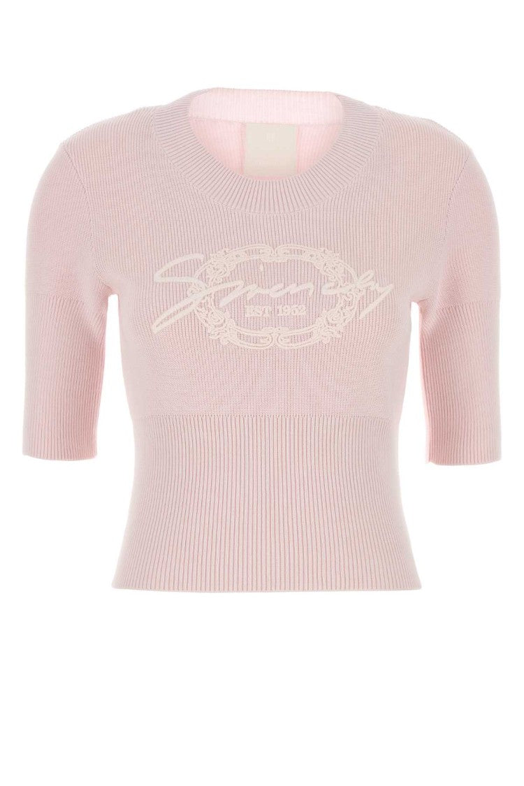 Givenchy Pastel Pink Cotton Blend Sweater