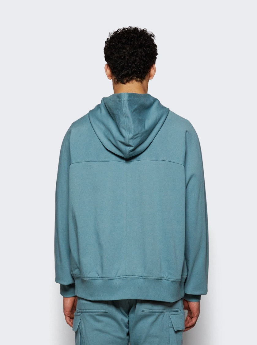 Rick Owens Hooded Cotton Windbreaker With Paneled Design And Ribbed Cuffs