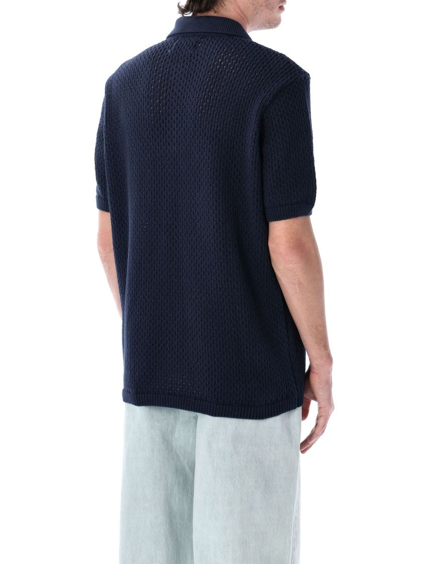 Arte Antwerp Crochet Knit Button Shirt